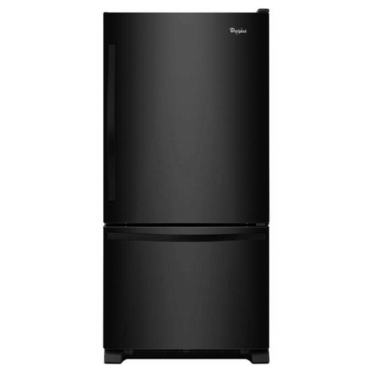 Whirlpool - 21.9 Cu. Ft. Bottom Freezer Refrigerator - Black