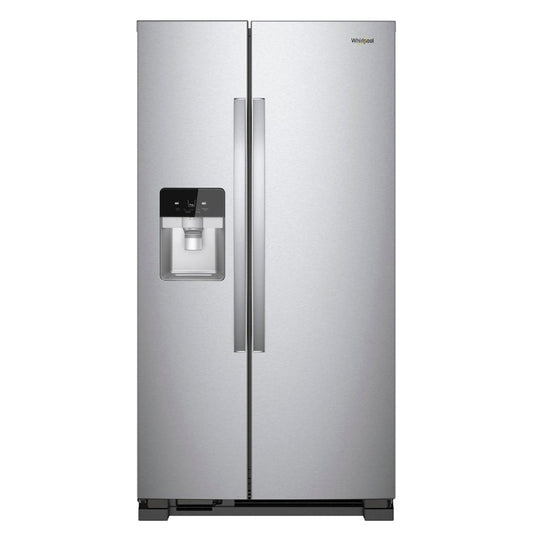Whirlpool - 21.4 Cu. Ft. Side by Side Refrigerator - Monochromatic Stainless Steel