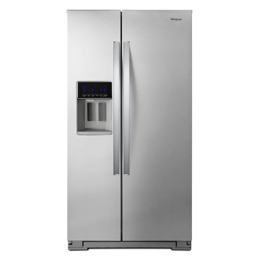 Whirlpool-21 cu. ft. Side By Side Refrigerator, Counter Depth-Fingerprint Resistant Stainless Steel