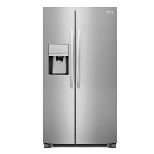 Frigidaire - Gallery 22 cu ft Counter depth Side by Side Refrigerator with Ice Maker-Stainless Steel