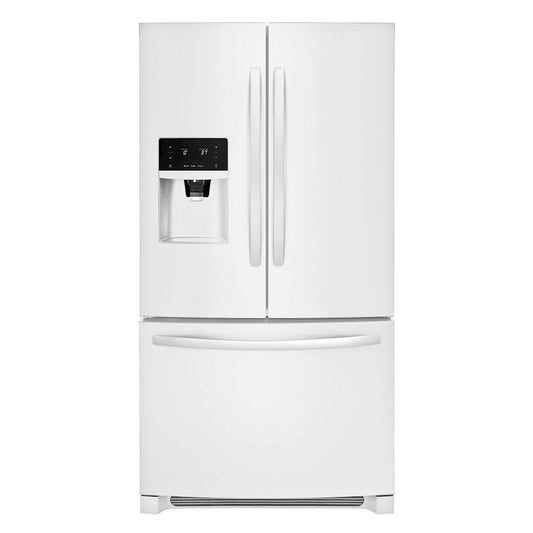 Frigidaire - 26.8 Cu. Ft. French Door Refrigerator with Water and Ice Dispenser - Pearl White