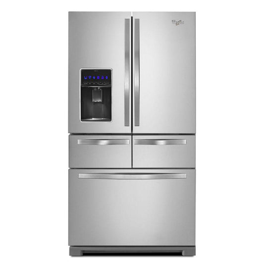 Whirlpool - 25.8 cu. ft. Double Drawer French Door Refrigerator - Monochromatic Stainless Steel