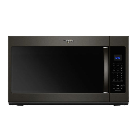 Whirlpool - 1.9 Cu. Ft. Over the Range Microwave with Sensor Cooking - Black stainless steel