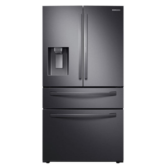 Samsung-27.8 cu. ft. 4Door French Door Refrigerator with Food Showcase- Black Stainless