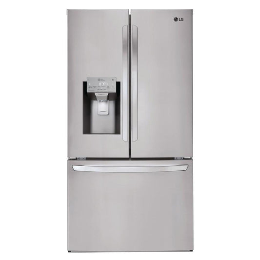 LG - 26.2 cu. ft. French Door Smart Refrigerator with Wi-Fi Enabled - Stainless Steel