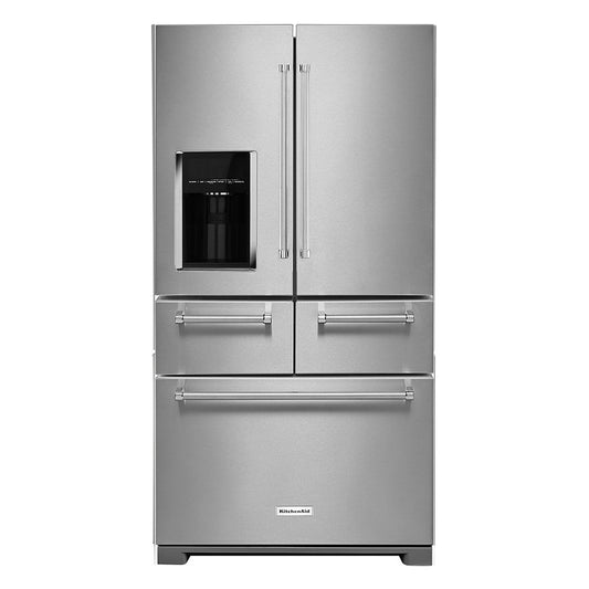 KitchenAid - 25.8 Cu. Ft. 5 Door French Door Refrigerator - Stainless steel