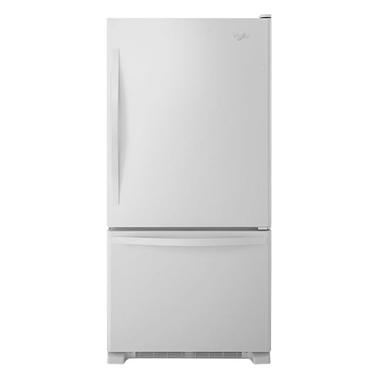 Whirlpool - 21.9 Cu. Ft. Bottom Freezer Refrigerator - White on White