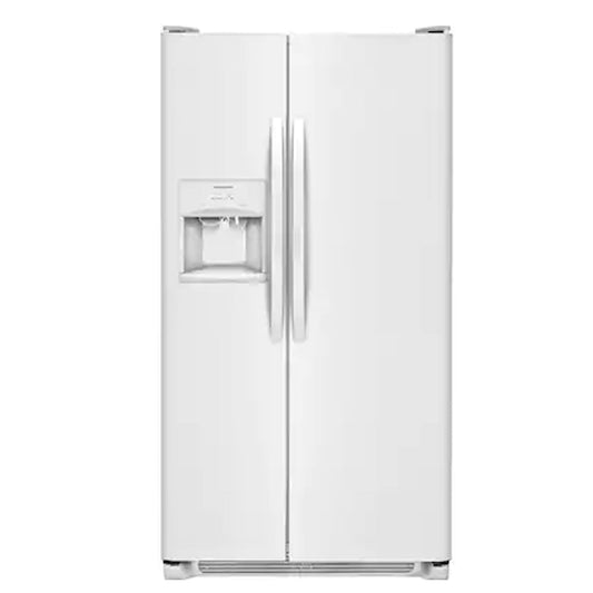 Frigidaire - 25.5 cu ft Side by Side Refrigerator with Ice Maker - White
