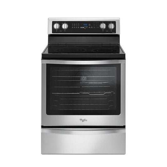Whirlpool - 6.4 Cu. Ft. Self Cleaning Freestanding Electric Convection Range - Stainless steel