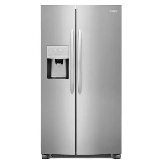 Frigidaire-Gallery 25.5 cu ft Side by Side Refrigerator with Ice Maker-Smudge Proof Stainless Steel